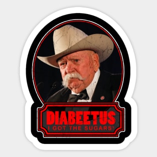 RETRO Vintage STYLE  DIABEETUS I GOT THE SUGARS! Sticker